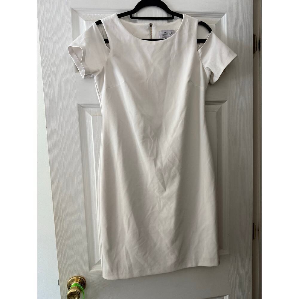 White Off The Shoulder Dress By Jessica H Size 10P